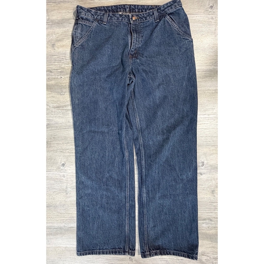 Carhartt Womens Carpenter Jeans 14x30 Blue Denim High Waisted Gorpcore Workwear